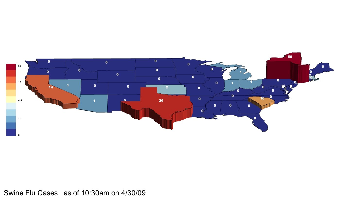 note: colors by log scale